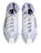Purple White NS1 Lace Up Low Top Sneakers Shoes