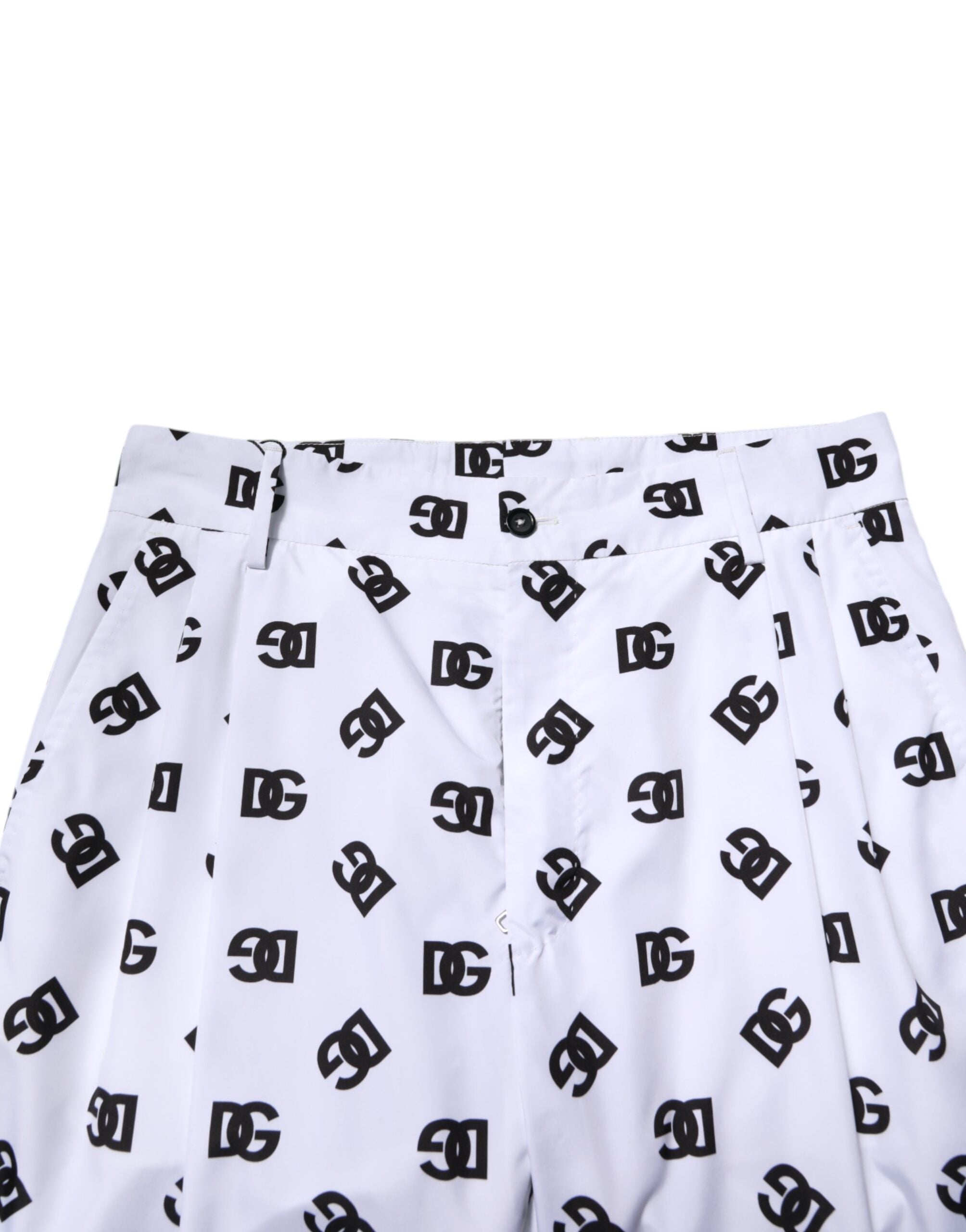 White Logo Cotton Skinny Denim Trouser Pants