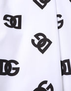 White Logo Cotton Skinny Denim Trouser Pants