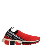 Red Sorrento Slip On Low Top Sneakers Shoes