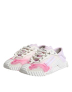 White NS1 Lace Up Low Top Sneakers Shoes