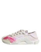 White NS1 Lace Up Low Top Sneakers Shoes