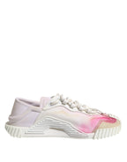 White NS1 Lace Up Low Top Sneakers Shoes