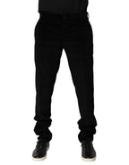 Black Cotton Men Dress Formal Trouser Pants