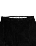 Black Cotton Men Dress Formal Trouser Pants