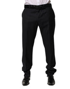 Black Wool Men Formal Dress Trouser Pants