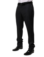 Black Wool Men Formal Dress Trouser Pants