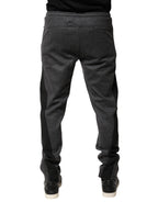 Gray Black Wool Blend Jogger Sweatpants  Pants