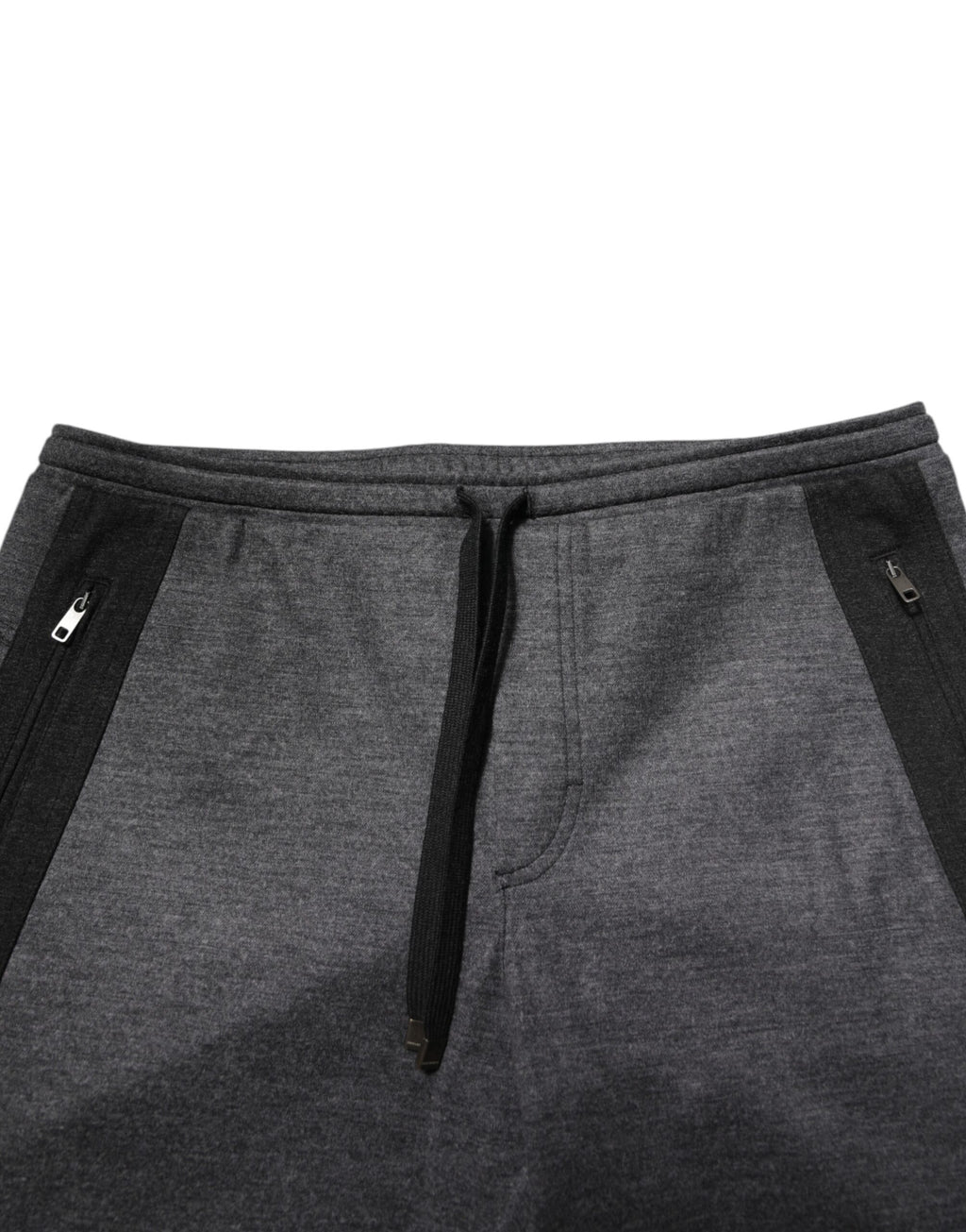 Gray Black Wool Blend Jogger Sweatpants  Pants