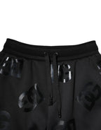 Black Logo Cotton Bermuda Sweatshorts Shorts