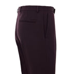 Bordeaux Wool Dress Pants