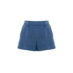 Blue Wool Shorts
