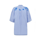 Blue Cotton Pattern Shirt