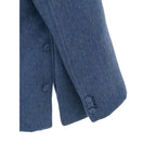 Light Blue Wool Coat
