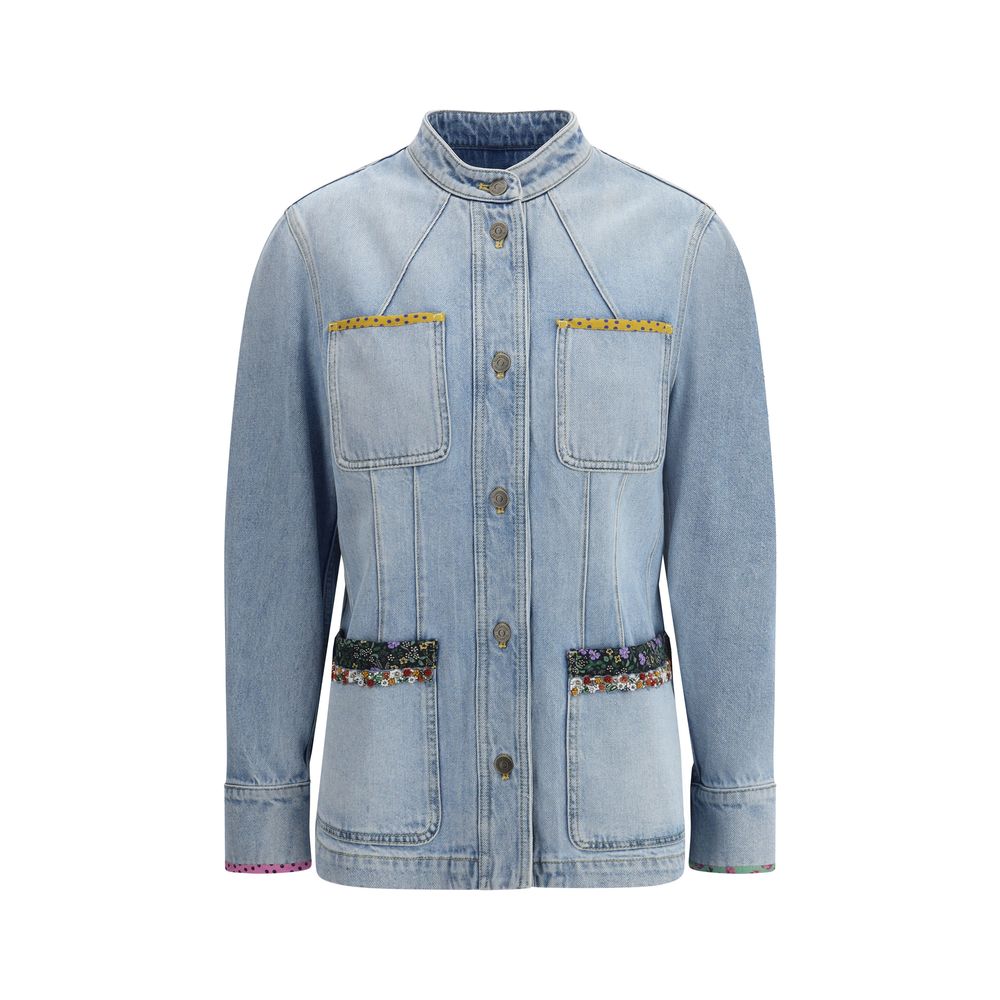 Blue Cotton Denim Jacket
