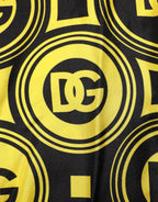 Yellow Silk Silver DG Logo Geometric T-shirt