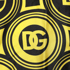 Yellow Silk Silver DG Logo Geometric T-shirt