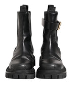 Black Gold DG Logo Trekking Calf Boots Shoes