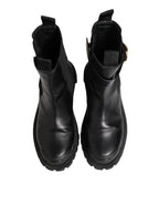 Black Gold DG Logo Trekking Calf Boots Shoes