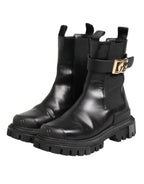 Black Gold DG Logo Trekking Calf Boots Shoes