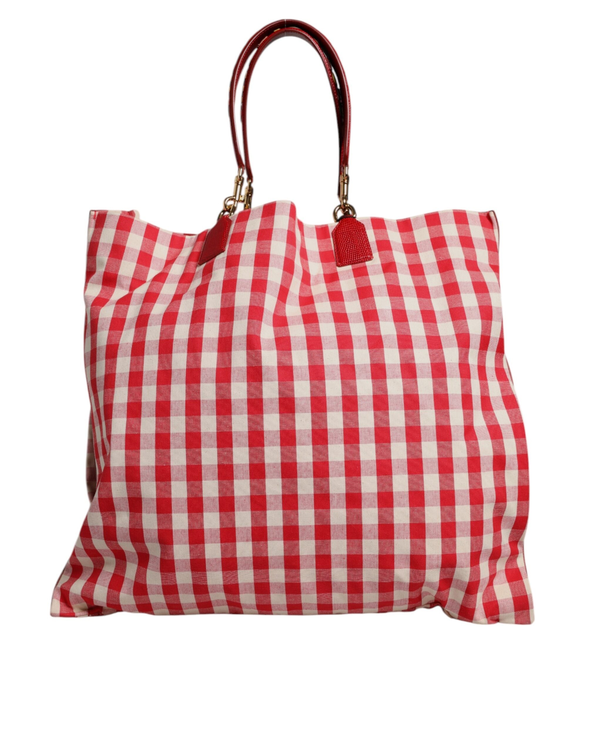 Red I Love Pizza Rhinestone Embellished Tote Bag
