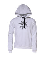 White Sacred Heart Hooded Sweatshirt Sweater
