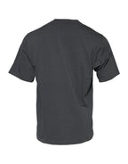 Gray Logo Graphic Cotton Crew Neck T-shirt