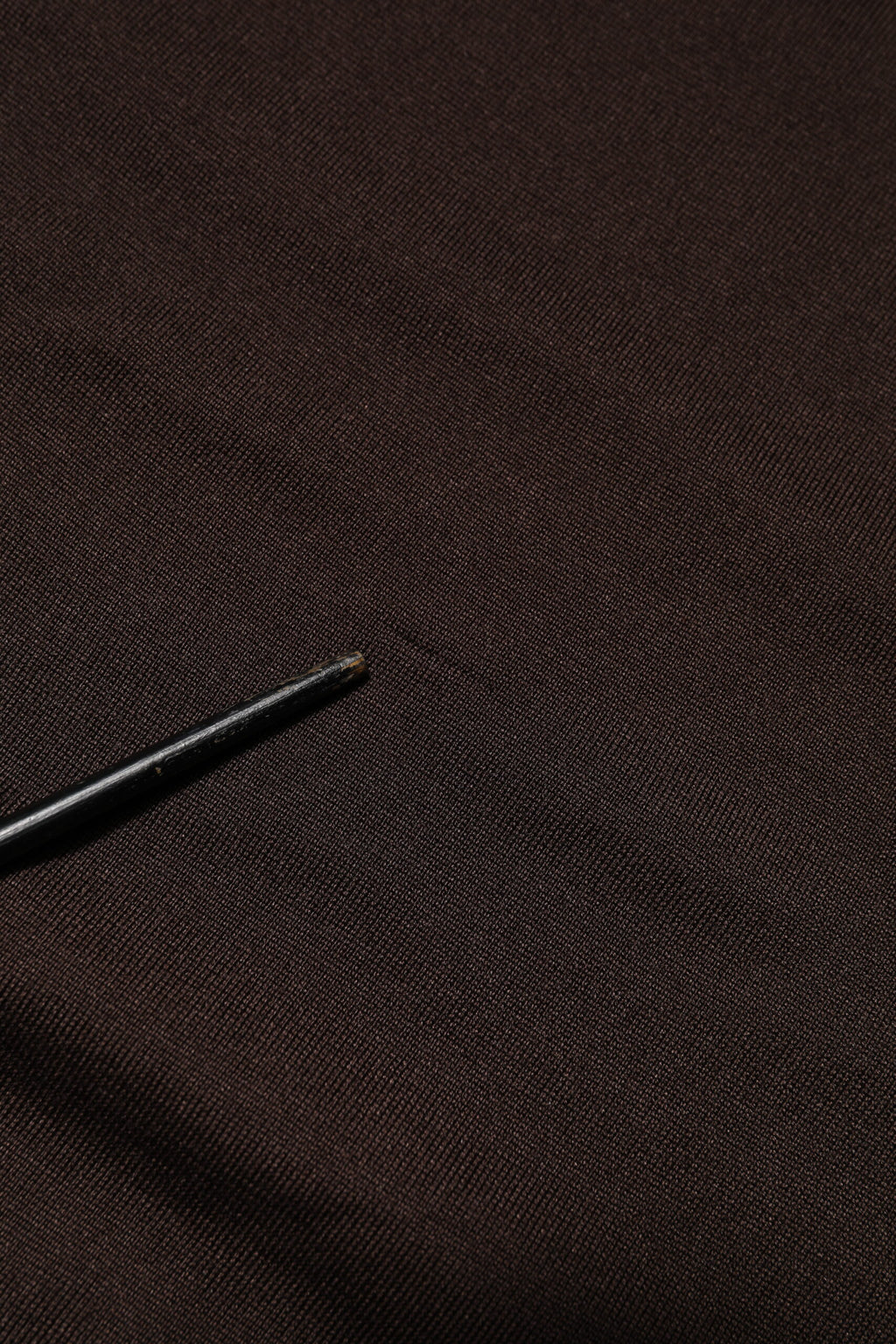 Brown Silk Crew Neck Short Sleeves T-shirt