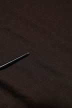 Brown Silk Crew Neck Short Sleeves T-shirt