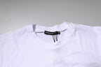 White Logo Crew Neck Short Sleeves T-shirt