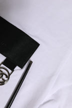 White Logo Crew Neck Short Sleeves T-shirt