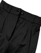 Black Nylon Leggings Stretch Pants