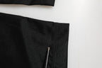 Black Nylon Leggings Stretch Pants