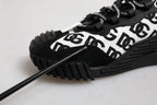 Black Logo Lace Up Low Top NS1 Sneakers