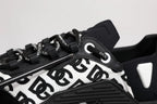 Black Logo Lace Up Low Top NS1 Sneakers
