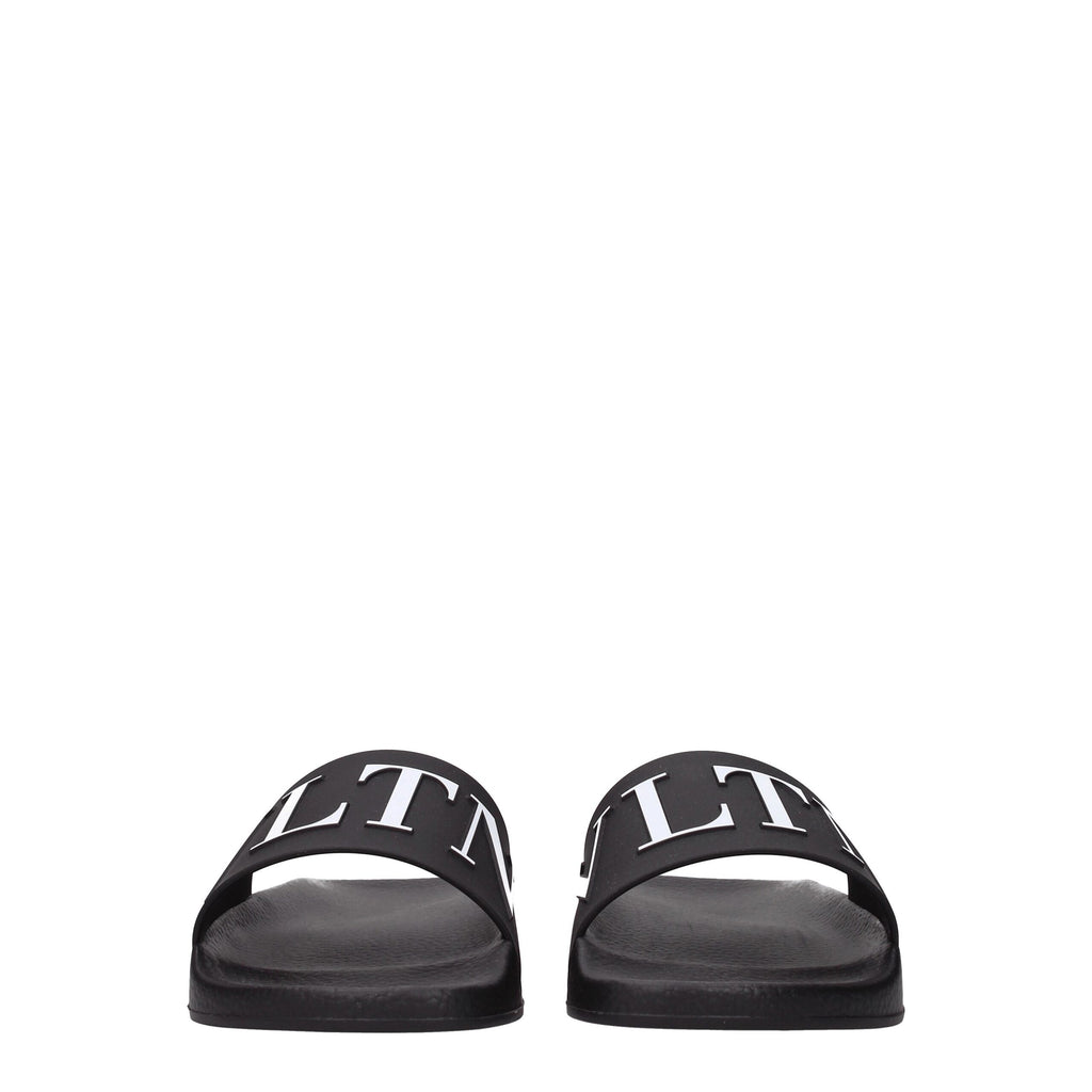 Black Cotton Slippers