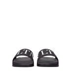 Black Cotton Slippers
