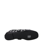 Black Leather Ballet Flats