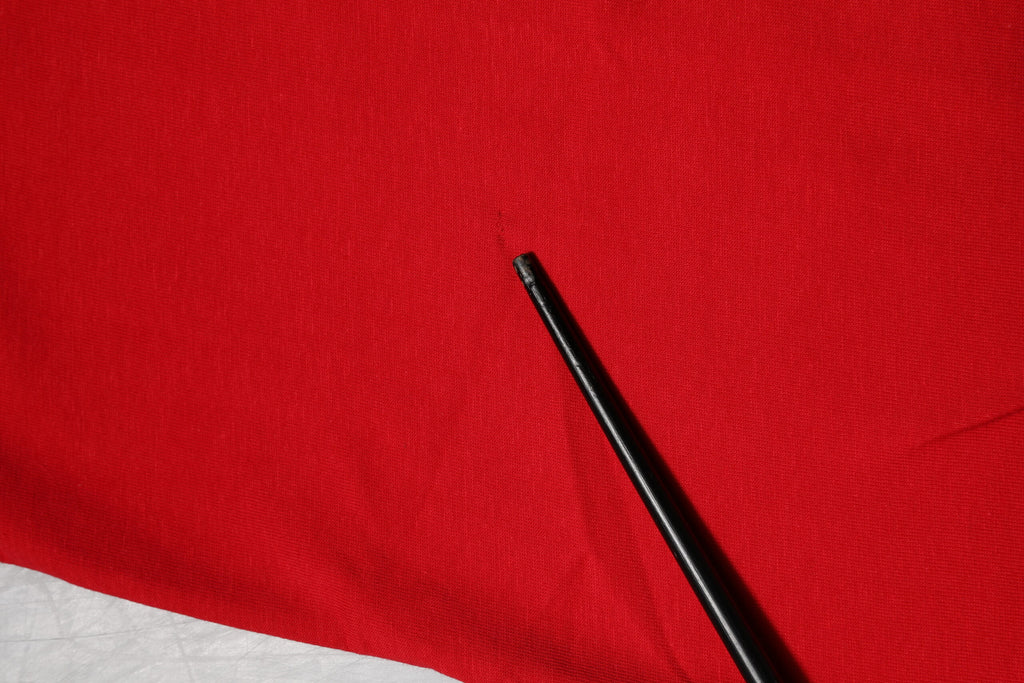 Red Plain Short Sleeve Crew Neck Top T-shirt