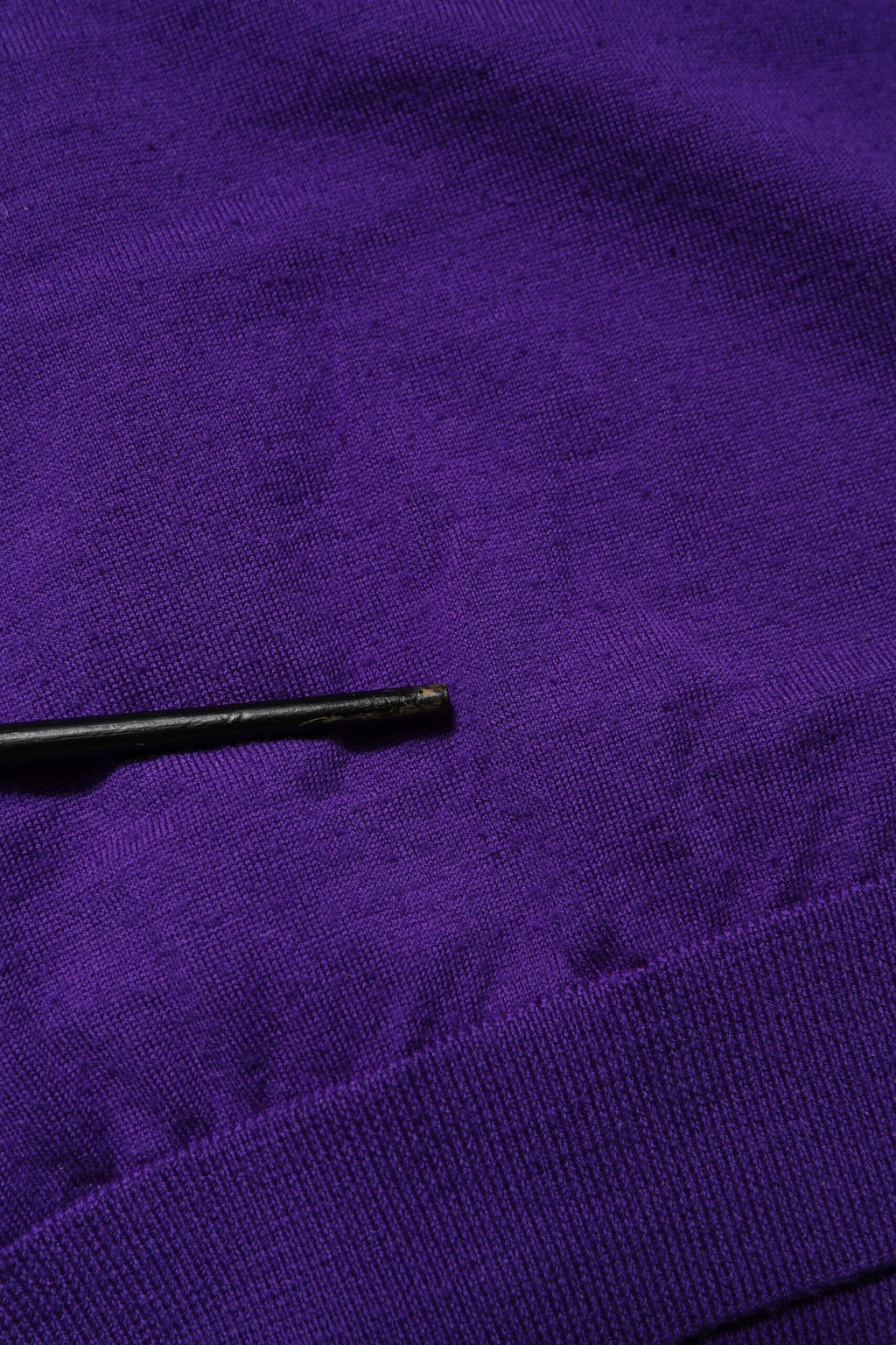 Purple Wool Knit V-neck Cardigan Sweater