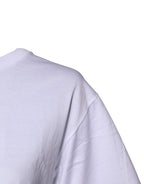 White Short Sleeves DG Logo Print Top T-shirt