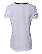 White Eleganza Cotton Crew Neck Tee T-shirt