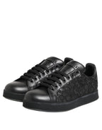 Black Floral Lace Low Top Sneakers Shoes