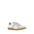 White Calf Leather Bos Taurus Low Top Sneakers