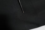 Black Acetate HighWaist Tapered Trouser Pants