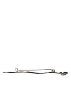 Silver Brass Crystal Spilla Serpente Mens Brooch Pin