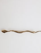 Gold Brass Red Crystal Spilla Serpente Mens Brooch Pin