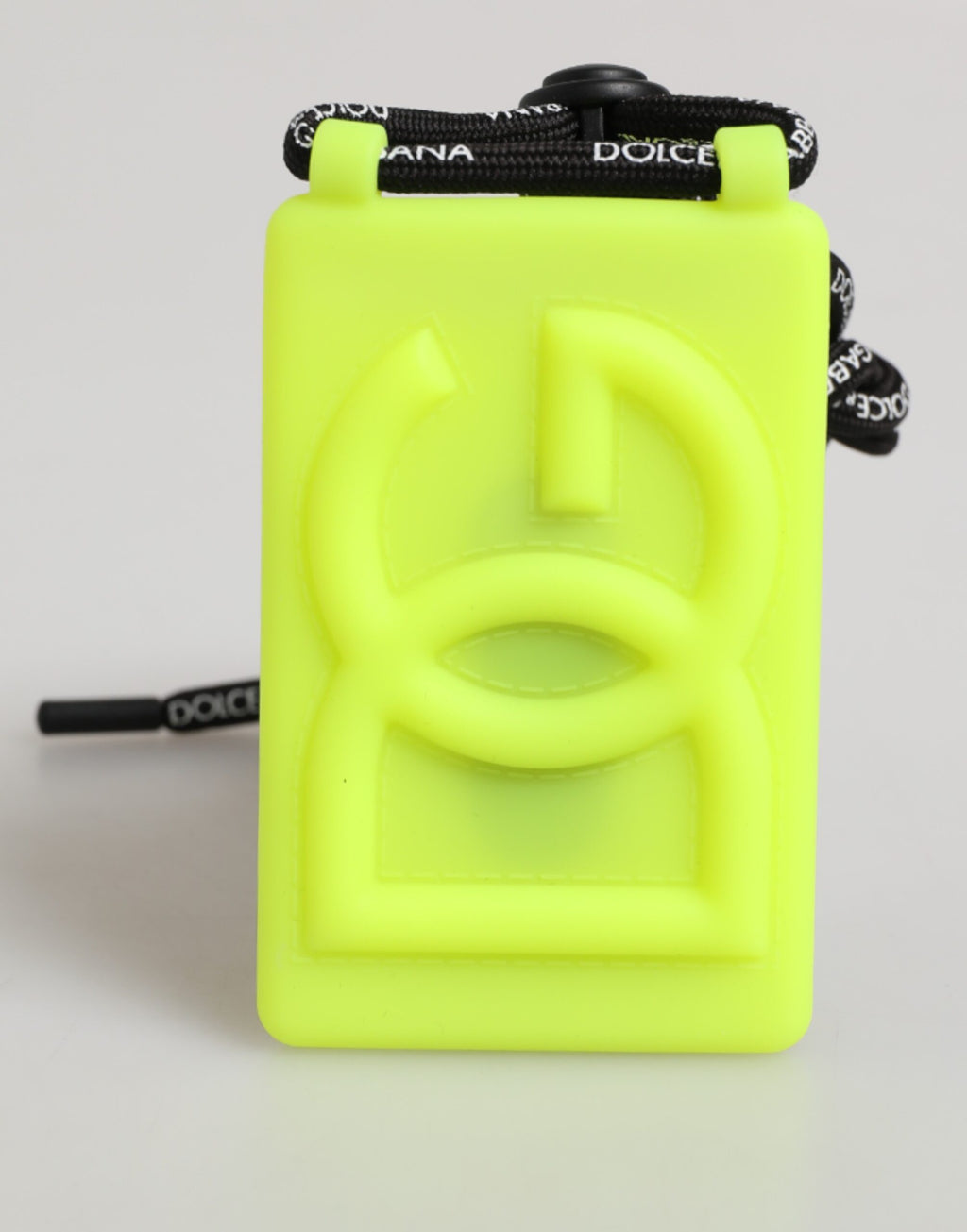 Yellow Green Rubber DG Embossed Adjustable Badge Holder