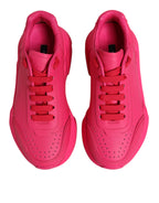 Pink Leather Daymaster Low Top Sneakers Shoes