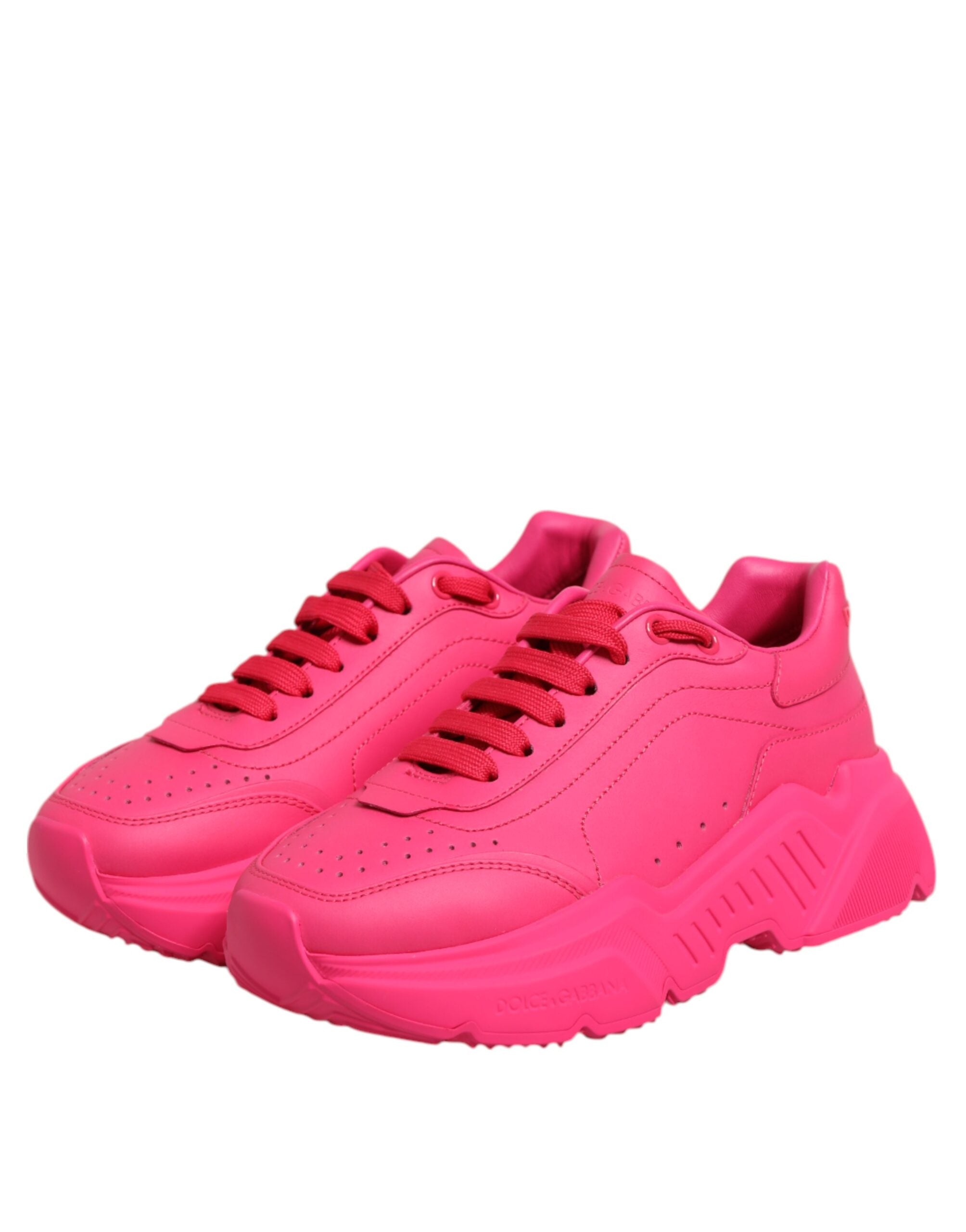 Pink Leather Daymaster Low Top Sneakers Shoes